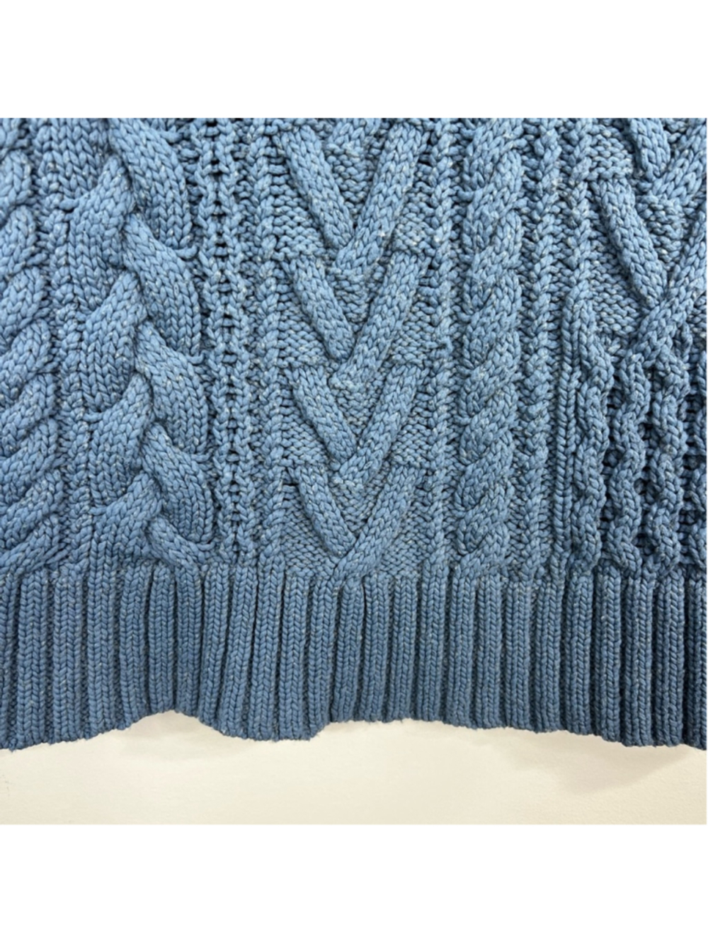 Tomorrowland Japan wool blend chunky cable knit oversized SAMPLE sweater vest S - Picture 12 of 16